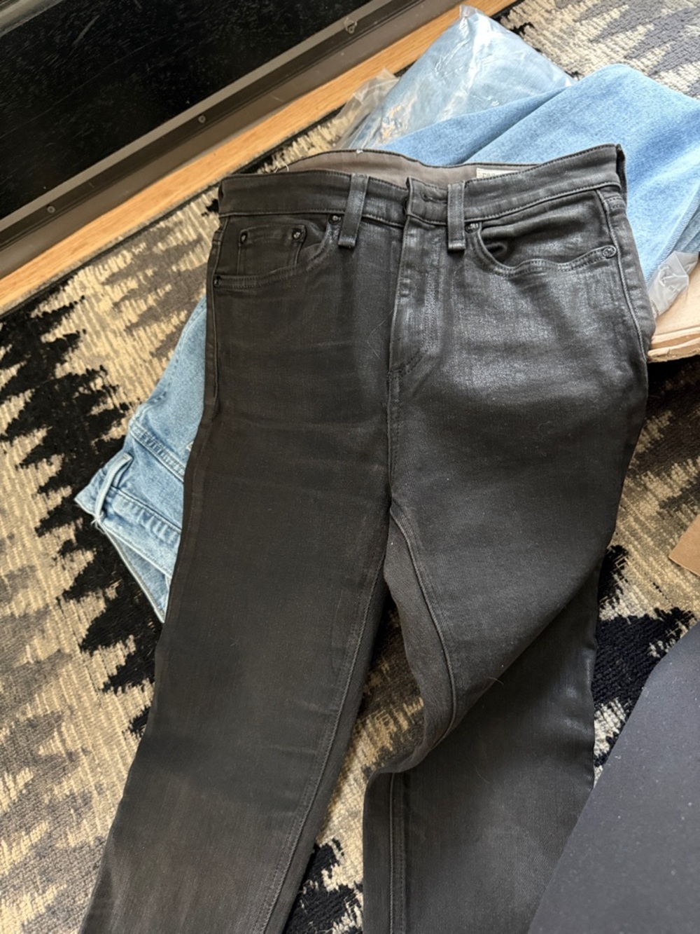 rag & bone Women's Skinny Jeans in Black